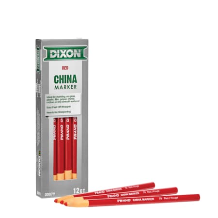 Bon 84-280 China Markers, Red, (12/Pkg)
